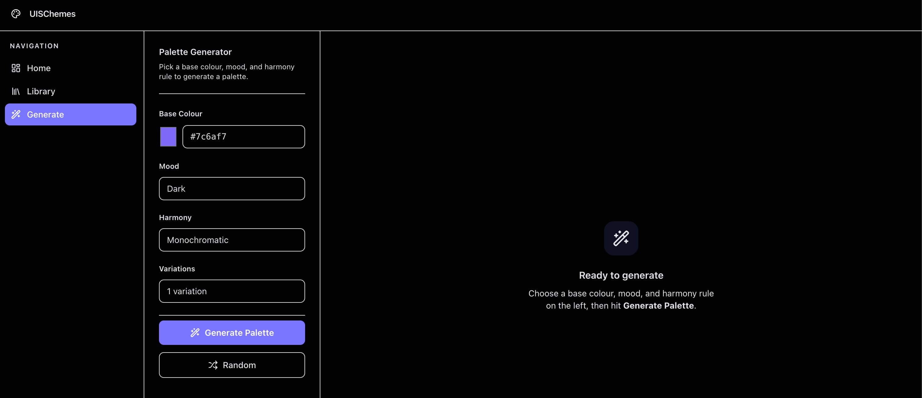 screenshot of the project